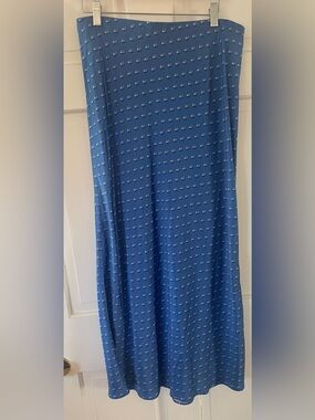 Vineyard Vines Blue Floral Dot Maxi Slip Skirt in Medium